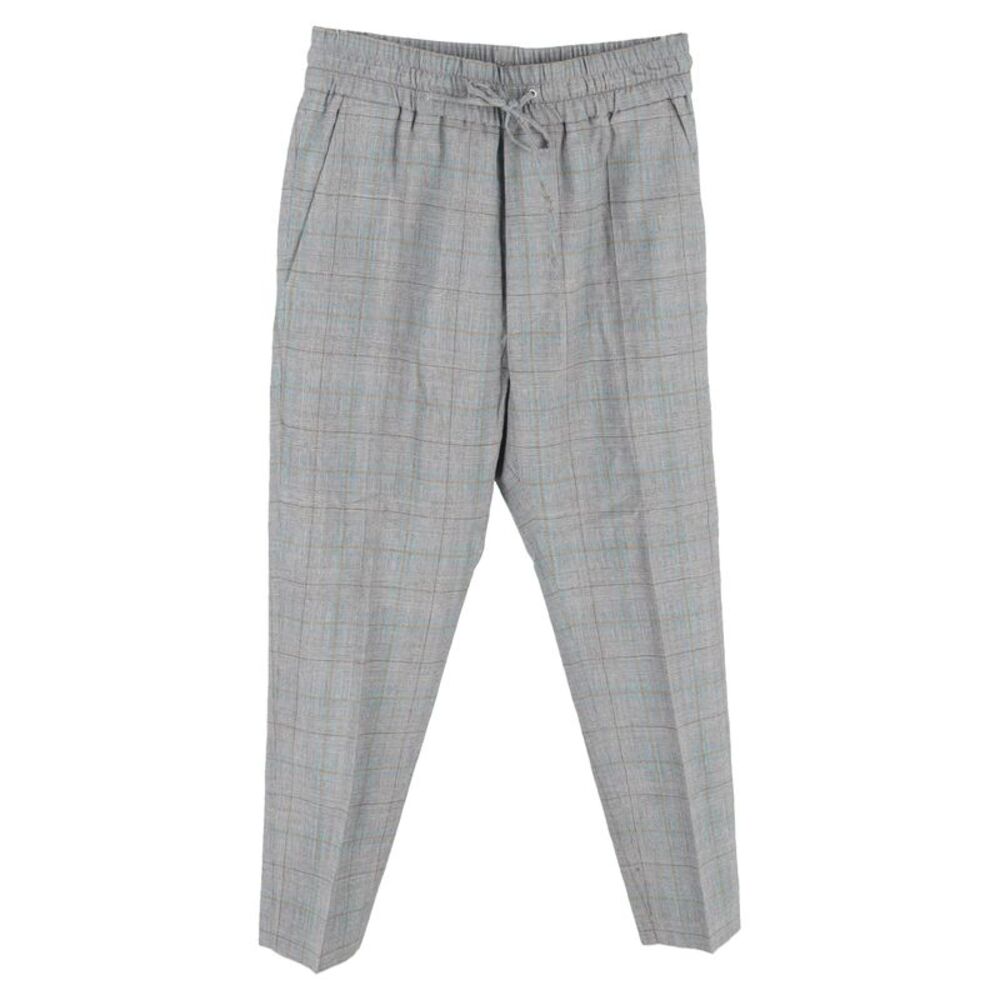 Vivienne Westwood Checked Trousers in Grey Wool
